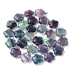 Natural Flower Rainbow Fluorite Beads Strands G-L241B-09-01-4