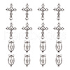 Rosary Cross and Center Sets for Rosary Bead Necklace Making TIBEP-TA0002-14AS-1