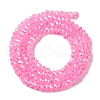 Baking Electroplate Glass Beads Strands X-DGLA-A039-J2MM-B09-2