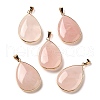 Natural Rose Quartz Pendents G-K354-04KCG-1