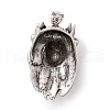 Tibetan Style 304 Stainless Steel Pendants STAS-P305-62AS-3