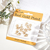 Beebeecraft 16Pcs Brass Micro Pave Clear Cubic Zirconia Charms KK-BBC0015-88-6