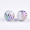 Electroplate Glass Beads EGLA-S178-07E-2