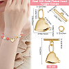 Beebeecraft 10 Sets Brass Toggle Clasps KK-BBC0015-82-2
