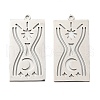 Non-Tarnish 201 Stainless Steel Pendants STAS-M318-04P-1