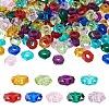 Mega Pet 180Pcs 9 Colors Transparent Resin European Beads RPDL-MP0001-02-1