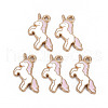 Alloy Enamel Pendants ENAM-S126-095-NR-1