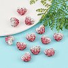 Valentine's Day Gradient Color Polymer Clay Grade A Rhinestone Beads RB-A049-06-4