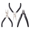 3Pcs 3 Styles Carbon Steel Jewelry Pliers Sets PT-YW0001-10-1