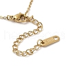304 Stainless Steel Sun Radiates Pendant Necklace for Women NJEW-Q318-03G-3