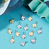 Beebeecraft 40Pcs 2 Colors Brass Charms KK-BBC0003-10-4