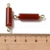 Natural Carnelian Connector Charms FIND-C046-17B-02G-3