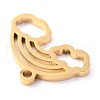 304 Stainless Steel Pendants STAS-O142-62G-3