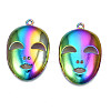 Rainbow Color Alloy Pendants PALLOY-N156-194-NR-2