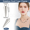 Beebeecraft 50Pcs 303 Stainless Steel Pendants STAS-BBC0005-75-2