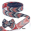 Gorgecraft Ethnic Style Embroidery Polycotton Ribbons OCOR-GF0001-56-4