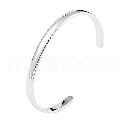 Non-Tarnish 304 Stainless Steel Open Cuff Plain Bangles BJEW-H591-01P-01-1