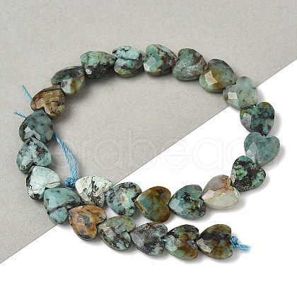 Natural African Turquoise(Jasper) Beads Strands G-D316-B09-1