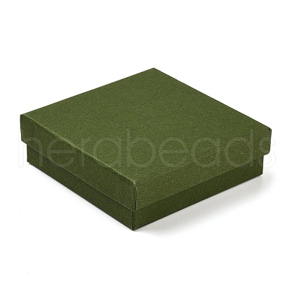 Cardboard Paper Jewelry Storage Boxes with Sponge CON-P023-01E-01-1