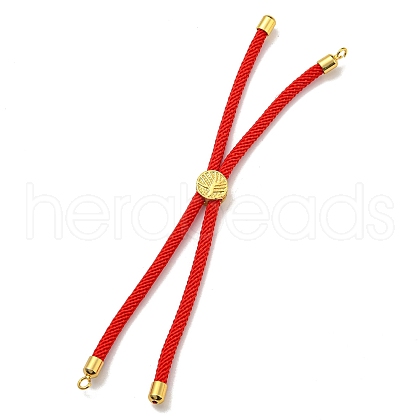 Nylon Cords Bracelet Makings Fit for Connector Charms AJEW-P116-01G-11-1