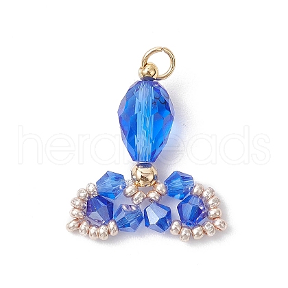 Transparent Glass Pendants PALLOY-MZ00725-04-1