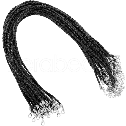 SUNNYCLUE 30Pcs Trendy Braided Imitation Leather Necklace Making NJEW-SC0001-31-1