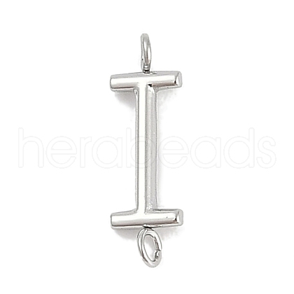304 Stainless Steel Letter Connector Charms STAS-M108-01P-09-1