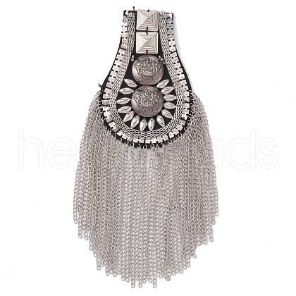 Iron Fashion Tassel Epaulette AJEW-WH0235-44P-1