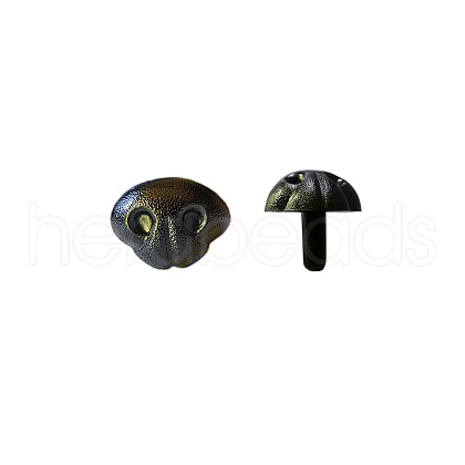 Plastic Craft Safety Screw Dog Noses DOLL-WH0001-02-01-1
