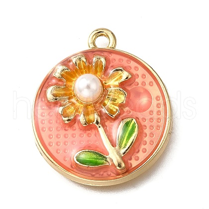 Alloy Enamel Pendants ENAM-K076-10D-G-1