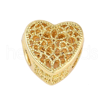 Rack Plating Brass Beads KK-R166-03G-01-1
