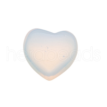Synthetic Opalite Heart Sculpture Display Decorations PW-WG48DEF-03-1