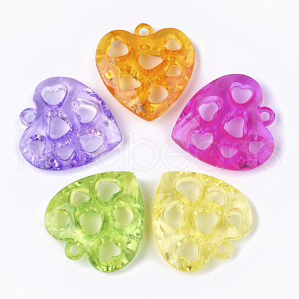 Transparent Acrylic Pendants TACR-S133-075-1