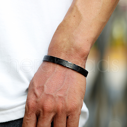 Stainless Steel Plain Bangles WA7660-3-1