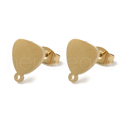 Ion Plating(IP) 304 Stainless Steel Stud Earring Findings STAS-I206-33G-1