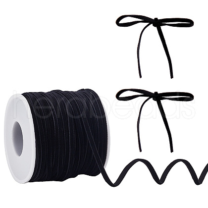 HOBBIESAY 50 Yards Single Face Velvet Ribbon OCOR-HY0001-16A-1