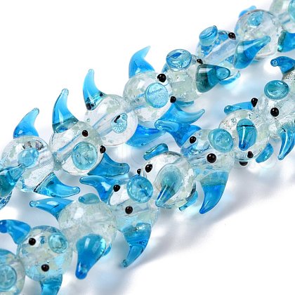 Handmade Lampwork Beads Strands LAMP-I022-08-1