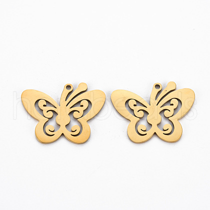 Ion Plating(IP) 201 Stainless Steel Pendants STAS-Q240-086G-1