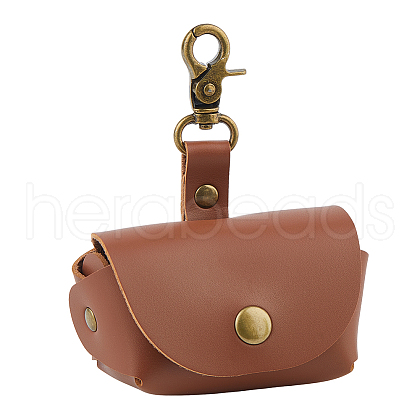 PU Leather Ring Storage Gift Cases with Iron Rings & Clasps AJEW-WH0348-484A-1