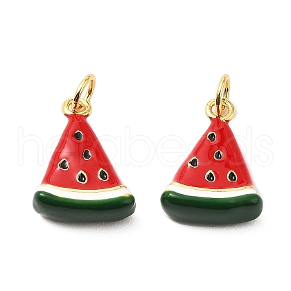 Brass Enamel Pendants KK-L237-029G-03-1
