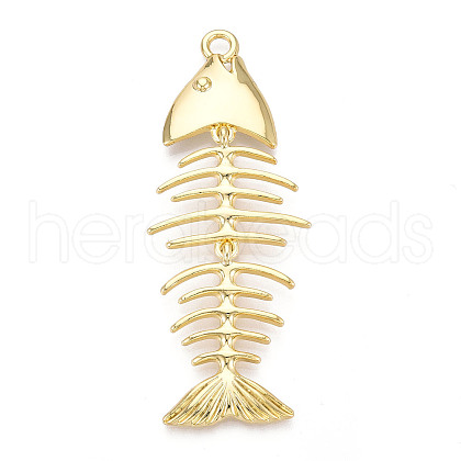 Brass Big Pendants KK-N268-02G-1