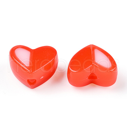 Two Tone Opaque Acrylic Beads SACR-I005-05D-08-1