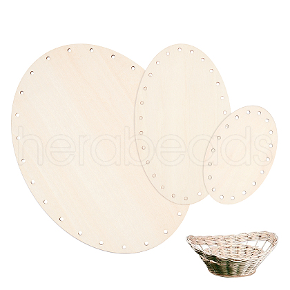 Wooden Knitting Crochet Bottoms Set WOOD-WH0027-15-1