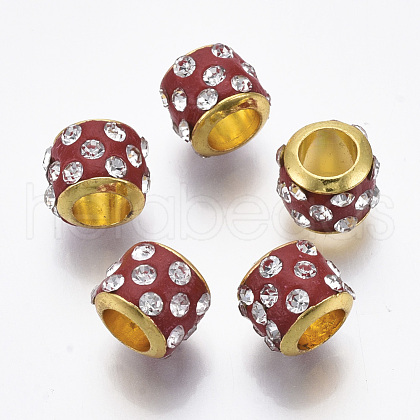 Brass European Beads CPDL-R002-02G-06-1