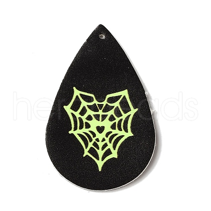 Halloween Imitation Leather Pendants FIND-K017-04D-06-1