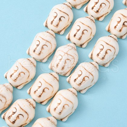 Synthetic Turquoise Beads Strands TURQ-G119-20x29mm-06-1