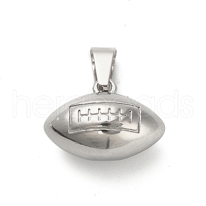 304 Stainless Steel Pendants STAS-Q343-08P-1
