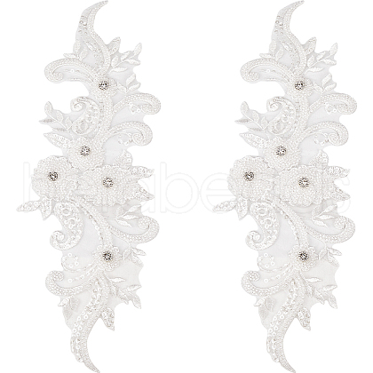 Sew on Flower Appliques PATC-WH0005-42B-1