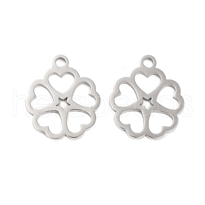 316 Stainless Steel Charms STAS-C096-10F-P-1