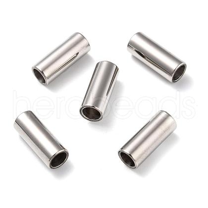 Smooth 304 Stainless Steel Magnetic Clasps with Glue-in Ends STAS-H402-21P-5mm-1